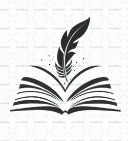 Offenes Buch und Feder